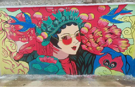 分宜墙体彩绘-网红墙