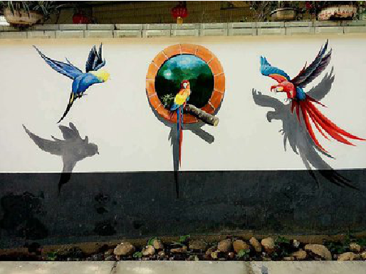 分宜视觉错位-3D墙绘设计