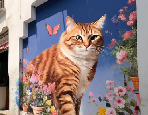 分宜自己绘制有个性的手绘墙