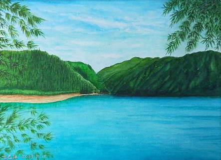 分宜在墙绘中，如何绘画绿水青山？