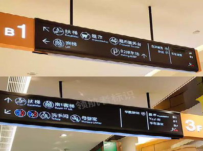 分宜如何通过商场标识牌引导客流分布？